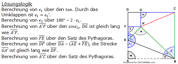 Realschulabschluss Trigonometrie Wahlteil W4b2010 Lösung Bild 1u/© by www.fit-in-mathe-online.de