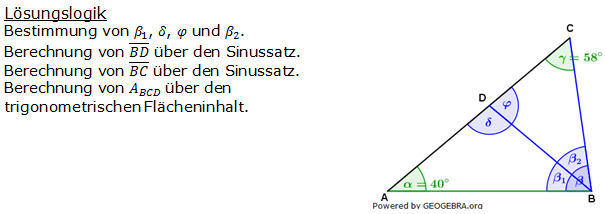 Realschulabschluss Trigonometrie Wahlteil W1a2011 Lösung Bild 1/© by www.fit-in-mathe-online.de
