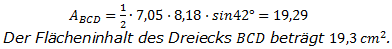 Realschulabschluss Trigonometrie Wahlteil W1a2011 Lösung Bild 4u/© by www.fit-in-mathe-online.de