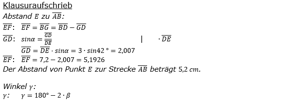 Realschulabschluss Trigonometrie Wahlteil W1a2017 Lösung Bild 2/© by www.fit-in-mathe-online.de