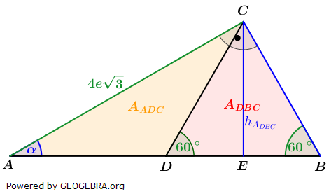 Realschulabschluss Trigonometrie Wahlteil W1b2018 Lösungs-Graphik/© by www.fit-in-mathe-online.de