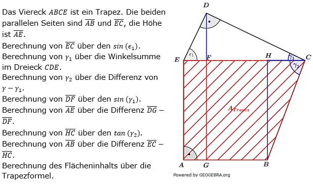 Realschulabschluss Trigonometrie Wahlteil W1a2020 Lösung Bild 1/© by www.fit-in-mathe-online.de