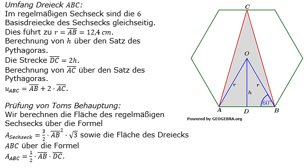 Realschulabschluss Trigonometrie Wahlteil B4b2022 Lösung Bild 1/© by www.fit-in-mathe-online.de