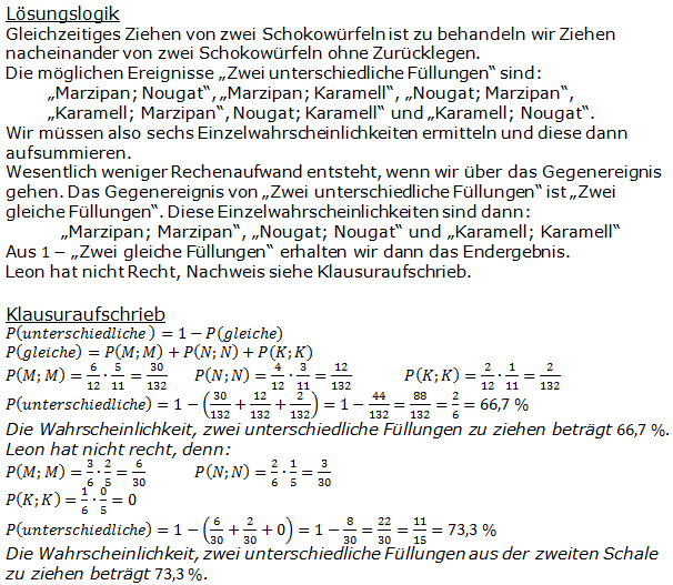 Realschulabschluss Zufall und Wahrscheinlichkeit Lösungen Pflichtteilaufgabe P7/2013 Bild 1/© by www.fit-in-mathe-online.de