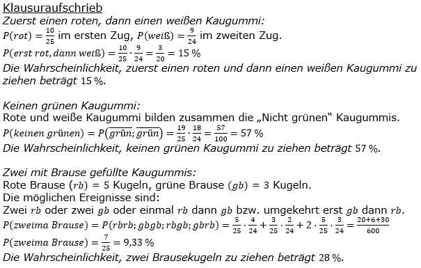 Realschulabschluss Zufall und Wahrscheinlichkeit Lösungen Pflichtteilaufgabe P7/2019 Bild 2/© by www.fit-in-mathe-online.de