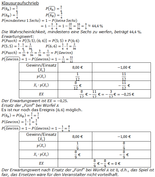 Realschulabschluss Zufall und Wahrscheinlichkeit Lösungen Wahlteilaufgabe W4a/2013 Bild 2/© by www.fit-in-mathe-online.de