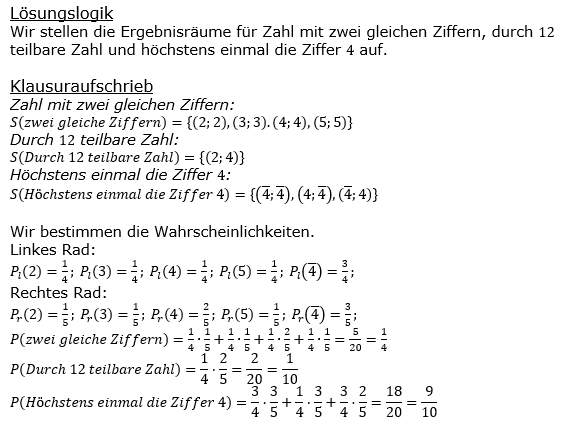 Realschulabschluss Zufall und Wahrscheinlichkeit Lösungen Pflichtteilaufgabe P3/2021 Bild 1/© by www.fit-in-mathe-online.de