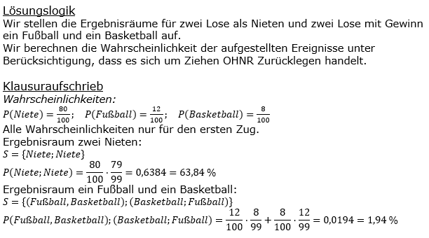 Realschulabschluss Zufall und Wahrscheinlichkeit Lösungen Pflichtteilaufgabe P5/2022 Bild 1/© by www.fit-in-mathe-online.de
