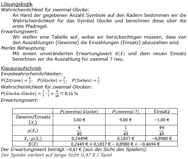 Realschulabschluss Zufall und Wahrscheinlichkeit Lösungen Wahlteilaufgabe W4a/2018 Bild 1/© by www.fit-in-mathe-online.de