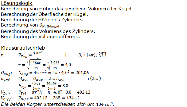 Realschulabschluss Zusammengesetzte Körper Lösungen Pflichtteilaufgabe P6/2004 Bild 1/© by www.fit-in-mathe-online.de