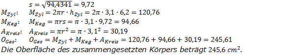 Realschulabschluss Zusammengesetzte Körper Lösungen Pflichtteilaufgabe P4/2008 Bild 4/© by www.fit-in-mathe-online.de
