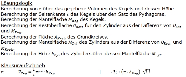 Realschulabschluss Zusammengesetzte Körper Lösungen Pflichtteilaufgabe P3/2009 Bild 1/© by www.fit-in-mathe-online.de
