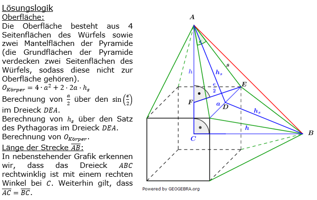 Realschulabschluss Zusammengesetzte Körper Lösungen Pflichtteilaufgabe P3/2019 Bild 1/© by www.fit-in-mathe-online.de