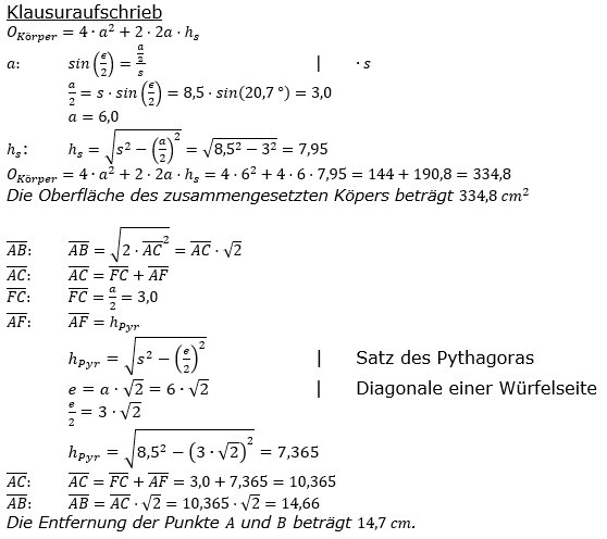 Realschulabschluss Zusammengesetzte Körper Lösungen Pflichtteilaufgabe P3/2019 Bild 3/© by www.fit-in-mathe-online.de
