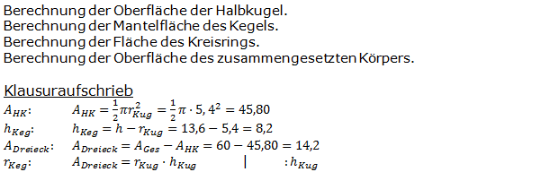 Realschulabschluss Zusammengesetzte Körper Lösungen Wahlteilaufgabe W2b/2009 Bild 2/© by www.fit-in-mathe-online.de