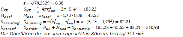 Realschulabschluss Zusammengesetzte Körper Lösungen Wahlteilaufgabe W2b/2009 Bild 4/© by www.fit-in-mathe-online.de