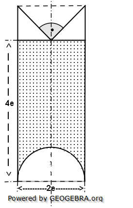 Ein zylinderförmiges Gefäß hat eine kegelförmige und eine halbkugelförmige Vertiefung. (Realschulabschluss Zusammengesetzte Körper Aufgabengraphik Wahlteilaufgabe W2b/2011/© by www.fit-in-mathe-online.de)