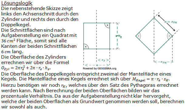 Realschulabschluss Zusammengesetzte Körper Lösungen Wahlteilaufgabe W2b/2013 Bild 1/© by www.fit-in-mathe-online.de