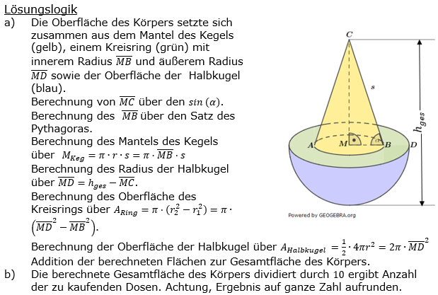 Realschulabschluss Zusammengesetzte Körper Lösungen Pflichtteilaufgabe P2/2021 Bild 1/© by www.fit-in-mathe-online.de