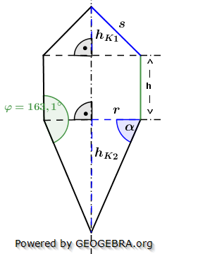 Realschulabschluss Zusammengesetzte Körper Lösungs-Graphik Übungsaufgabe A2 Realschulabschluss Zusammengesetzte Körper Lösungs-Graphik Übungsaufgabe A2/© by www.fit-in-mathe-online.de