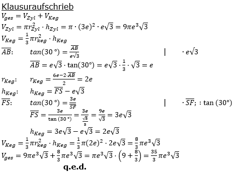 Realschulabschluss Zusammengesetzte Körper Lösungen Wahlteilaufgabe W2b/2019 Bild 2/© by www.fit-in-mathe-online.de