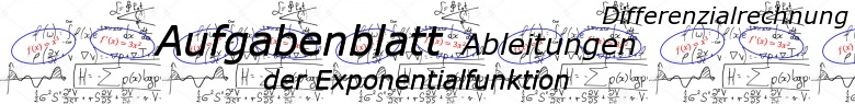 Ableitung der Exponentialfunktion - Aufgabenblätter/© by www.fit-in-mathe-online.de