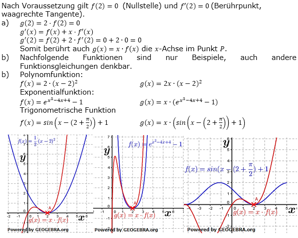 Produktregel bzw.Quotientenregel der Ableitungen Lösungen zum Aufgabensatz 2 Blatt 3/2 Expert Bild 1/© by www.fit-in-mathe-online.de