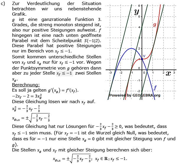 Summenregel bzw. Differenzregel der Ableitungen Lösungen zum Aufgabensatz 3 Blatt 3/2 Expert Bild 3/© by www.fit-in-mathe-online.de