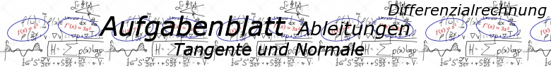 Tangente und Normale in der Differenzialrechnung - Aufgabenblätter/© by www.fit-in-mathe-online.de
