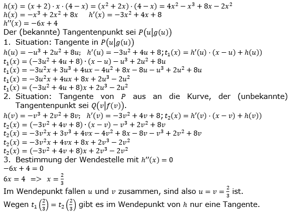 Tangente und Normale in der Differenzialrechnung. Lösungen zum Aufgabensatz 1 Blatt 3/2 Expert Bild 4/© by www.fit-in-mathe-online.de