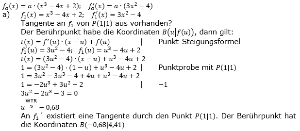 Tangente und Normale in der Differenzialrechnung. Lösungen zum Aufgabensatz 8a Blatt 3/2 Expert Bild 1 Tangente und Normale in der Differenzialrechnung. Lösungen zum Aufgabensatz 8a Blatt 3/2 Expert Bild 1/© by www.fit-in-mathe-online.de