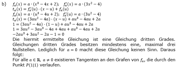 Tangente und Normale in der Differenzialrechnung. Lösungen zum Aufgabensatz 8b Blatt 3/2 Expert Bild 1/© by www.fit-in-mathe-online.de