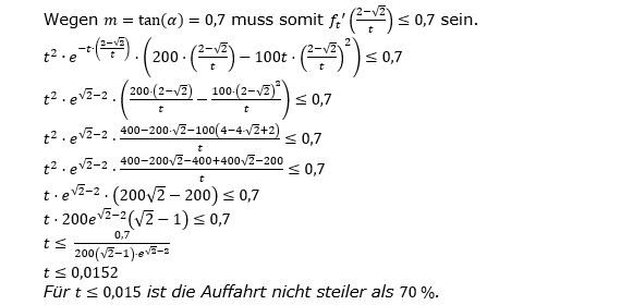 Exponentialfunktionen der Funktionsklassen. Lösungen zum Aufgabensatz 01 Blatt 3/1 Expert Bild 3 /© by www.fit-in-mathe-online.de