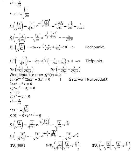 Exponentialfunktionen der Funktionsklassen. Lösungen zum Aufgabensatz 01 Blatt 3/1 Fortgeschritten Bild 2 /© by www.fit-in-mathe-online.de