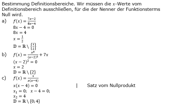 Geborchen-rationale Funktionen Lösungen zum Aufgabensatz 3 Blatt 1/1 Grundlagen Bild 1/© by www.fit-in-mathe-online.de