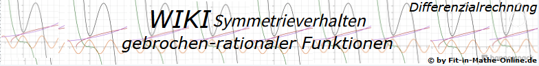 WIKI zum Symmetrieverhalten gebrochen-rationaler Funktionen / © by Fit-in-Mathe-Online.de