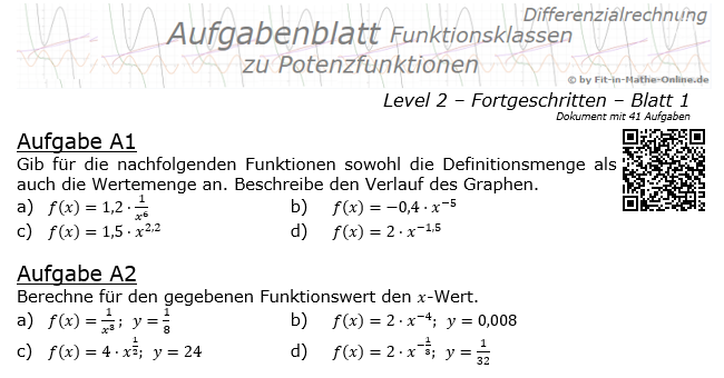 Potenzfunktionen Aufgaben Mit Lösungen Pdf pdfprof.com