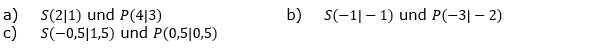 Der Graph einer quadratischen Funktion f hat den Scheitel S und geht durch den Punkt P. Bestimme ihren Funktionsterm. (Grafik A140901 im Aufgabensatz 9 Blatt 1/4 Grundlagen zu quadratischen Funktionen in den Funktionsklassen /© by www.fit-in-mathe-online.de)