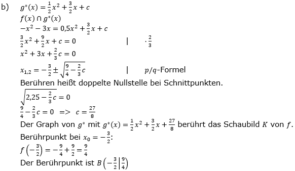 Quadratische Funktionen der Funktionsklassen. Lösungen zum Aufgabensatz 04 Blatt 2/3 Fortgeschritten Bild 2 /© by www.fit-in-mathe-online.de