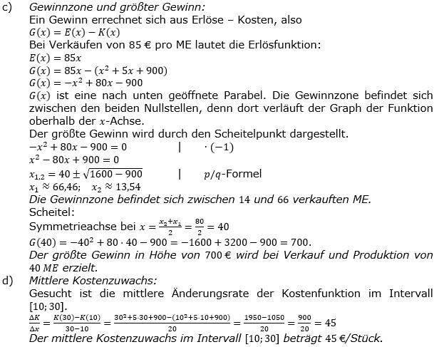 Quadratische Funktionen der Funktionsklassen. Lösungen zum Aufgabensatz 02 Blatt 3/1 Expert Bild 2 /© by www.fit-in-mathe-online.de