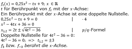 Quadratische Funktionen der Funktionsklassen. Lösungen zum Aufgabensatz 08 Blatt 3/4 Expert Bild 1 /© by www.fit-in-mathe-online.de