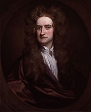 Sir Isaac Newton (*4. Januar 1643 in Wools Thorpe-by-Colsterworth in Lincolnshire; † 31. März 1727. in Kensington)