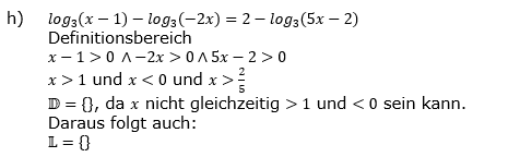 Lösung zu logarithmischen Gleichungen Fortgeschritten Aufgabenblatt 2 Aufgabe 1 h)/© by www.fit-in-mathe-online.de