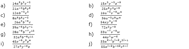 Vereinfache. (Aufgabensatz 1 Blatt 3/1 Expert zu Potenzen mit gleicher Basis/© by www.fit-in-mathe-online.de)