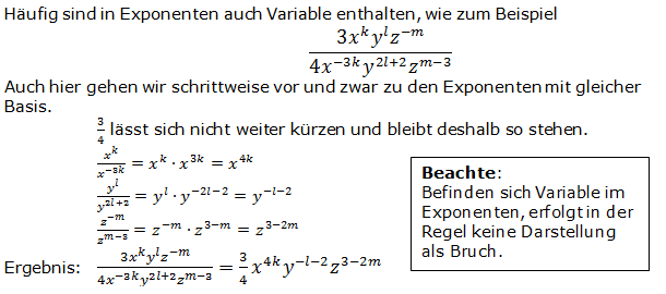 Lösungshinweis 2 Potenzen mit gleicher Basis (Aufgabenblatt Level 3 - Blatt 1/© by www.fit-in-mathe-online.de)