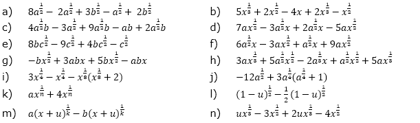 Vereinfache den Term so weit wie möglich. (Aufgabensatz 2 Blatt 2/1 Fortgeschritten zu Potenzen mit rationalem Exponenten/© by www.fit-in-mathe-online.de)