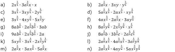 Vereinfache. (Aufgabensatz 3 Blatt 2/1 Fortgeschritten zu Potenzen mit rationalem Exponenten/© by www.fit-in-mathe-online.de)