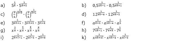 Fasse zu einer einzigen Potenz zusammen. (Aufgabensatz 1 Blatt 2/3 Fortgeschritten zu Potenzen mit rationalem Exponenten/© by www.fit-in-mathe-online.de)