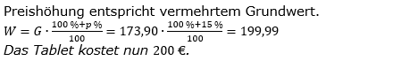 Prozentrechnung Prozentwert Lösungen zum Aufgabensatz 10 Blatt 1/2 Grundlagen Bild 1/© by www.fit-in-mathe-online.de