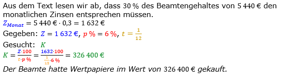 Zinsrechnung vermischte Aufgaben Lösungen zum Aufgabensatz 11 Blatt 01 Bild A0111L01/© by www.fit-in-mathe-online.de